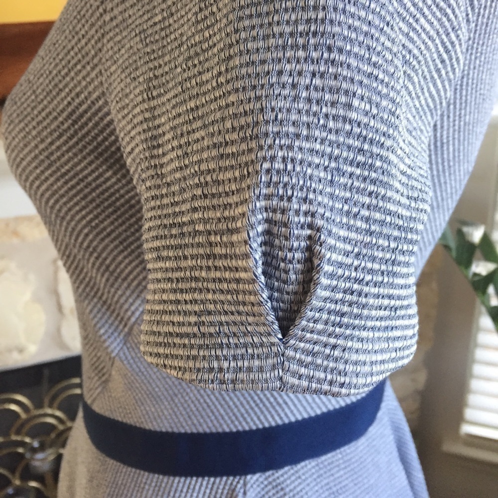 Z spoke Zac Posen blue and white skater dr… - Picture 7 of 11